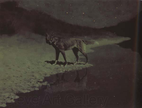 Frederic Remington Moonlight,Wolf (mk43)